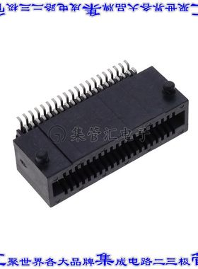 MEC1-120-02-S-D-RA1-NP-SL-TR 卡边缘连接器40POS母头2排1mm黑色