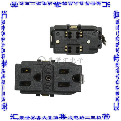 740W-D/02 接插件连接器PWR ENT RCPT NEMA5-15 BOX SCREW