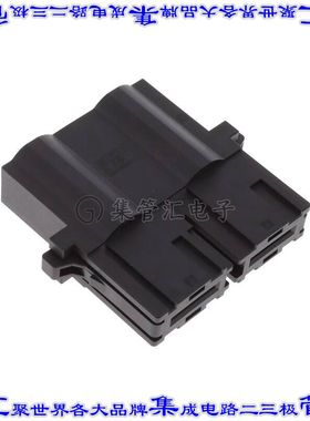 1-2351981-2 矩形连接器外壳2POS插座24.4mm母形插口黑色自由悬挂
