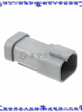 DT04-4P-CE01 矩形连接器外壳4POS插座2排公形引脚灰色自由悬挂