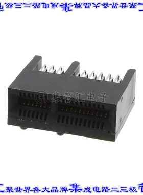 3-1761465-1 卡边缘连接器36POS母头2排1mm黑色镀金