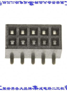 LPPB052NFSP-RC 针座连接器10POS插座2排1.27mm母形插口表贴SMD镀