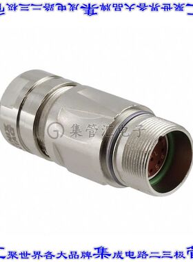 1607278 圆形连接器12POS插座外壳用于母插口银色自由悬挂底壳