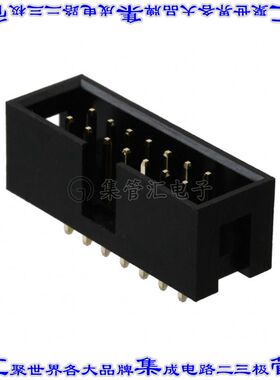 302-S141 针座连接器14POS接头2排2.54mm公形插针通孔直针镀金