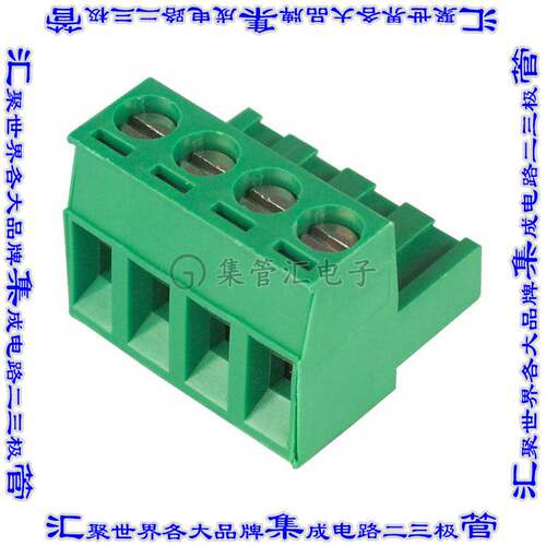 ED950/4 端子块连接器4POS插头母插口5mm绿色自由悬挂