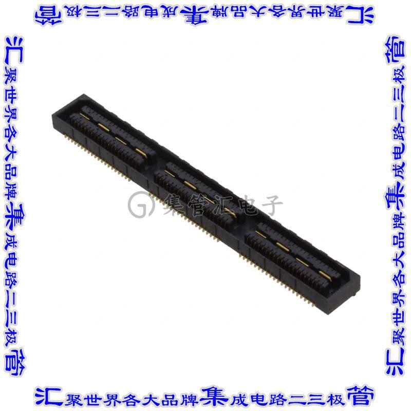 1658012-3 板对板连接器120POS插座中央带触点2排0.8mm表贴SMD镀