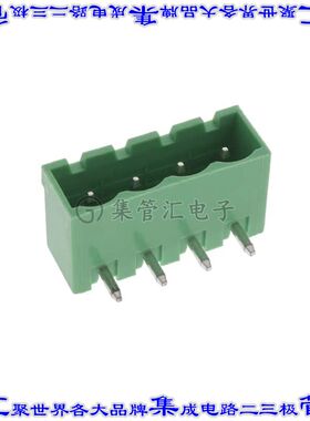 395326004 0395326004端子块连接器4POS接头公引脚带罩5.08mm绿色