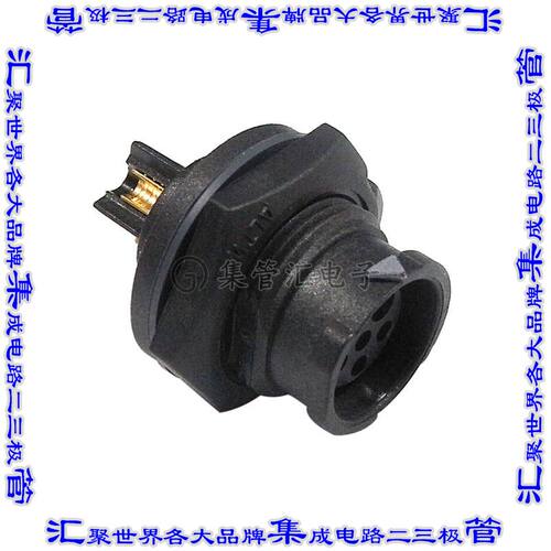BBD-06PMFS-QC8001 圆形连接器6(4数据+2电源)插座母插口焊杯镀金