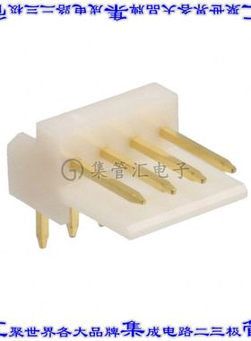 176153-4 针座连接器4POS接头2.5mm公形插针通孔直角