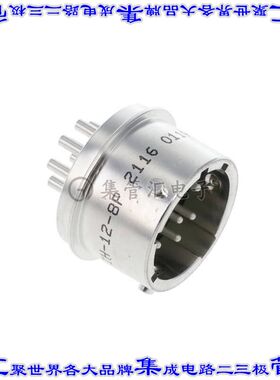 PTIH-12-8P 圆形连接器8POS插座公形引脚焊杯锡面板安装