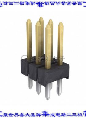 M20-9760342 针座连接器6POS可切割2排2.54mm公形插针通孔直针镀