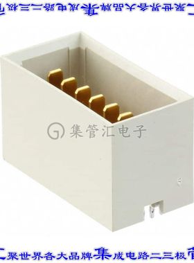 1645498-5 背板连接器7POS插头公型片状插脚3mm通孔天然色