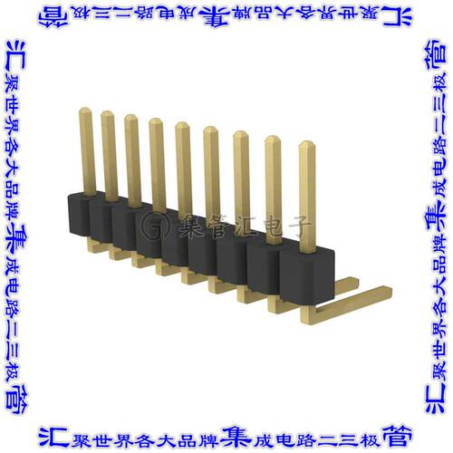 PRPC009SBBN-M71RC 针座连接器9POS分离式2.54mm公形插针通孔直角
