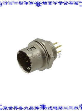 SD-PNN04-MMLRH-PX0-000 圆形连接器4POS插座公形引脚焊接镀金面