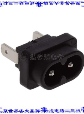 6160.0026 电源接入连接器2POS插座公形引脚IEC320-C8面板安装