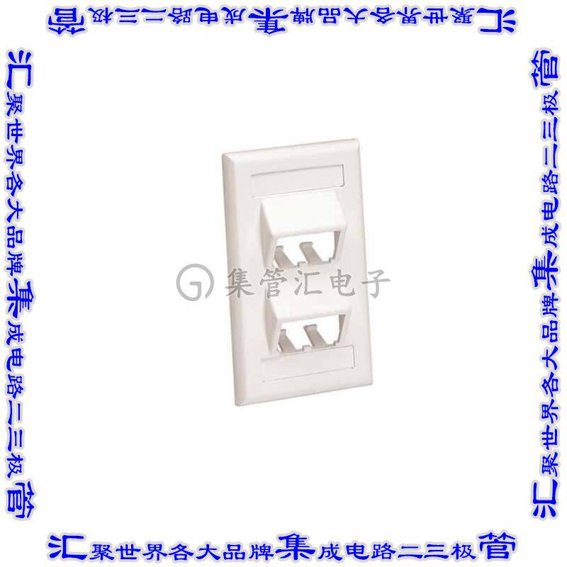 CFPSL4EIY 接插件连接器FACEPLATE, 4 PORT, CLASSIC, SLOP