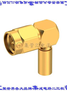 R125175000 同轴连接器SMA插头公引脚压接焊接50欧姆自由悬挂直角