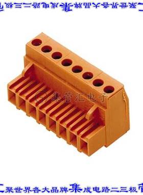 1282260000 端子块连接器7POS插头母插口5.08mm橙色自由悬挂