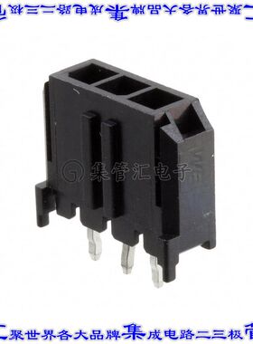 66200311122 针座连接器3POS接头3mm公形插针通孔直针锡