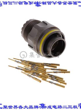 FGP.2M.319.XLCM 圆形连接器19POS插头公引脚压接镀金自由悬挂