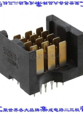 5120678-1 背板连接器30POS接头公引脚6排2.5mm通孔