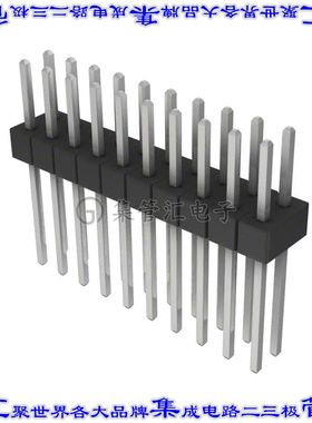 PEC10DADN 针座连接器20POS分离式2排2.54mm公形插针通孔直针锡