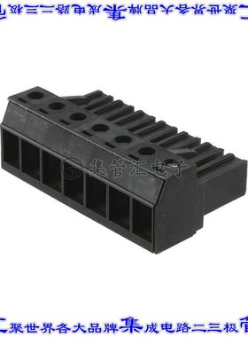 1838242 端子块连接器7POS插头母插口7.62mm黑色自由悬挂