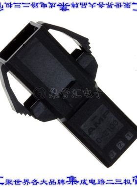 2-1318116-3 矩形连接器外壳3POS插头2.5mm公形引脚黑色面板安装