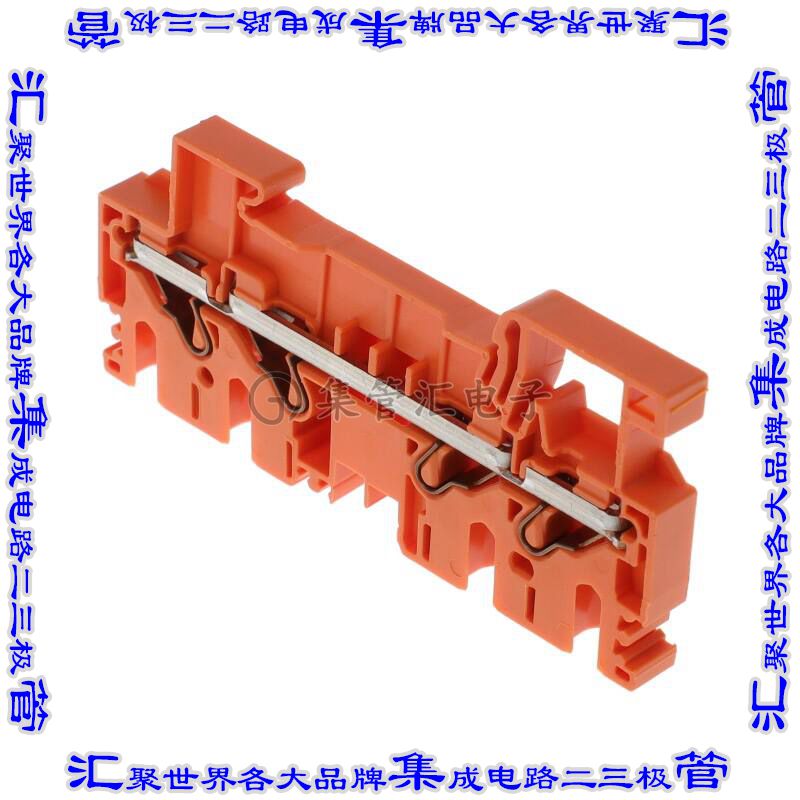 PRK 4/4A OG 端子块连接器4POS馈通式6.1mm橙色10-21AWG