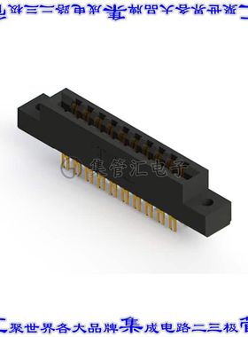 355-020-500-202 卡边缘连接器20POS母头2排3.96mm黑色镀金