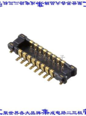 AXE616124D 板对板连接器16POS接头外罩触点2排0.4mm表贴SMD镀金