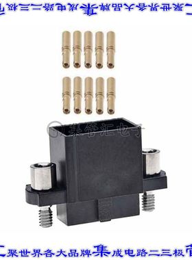 M80-4861805 矩形连接器18POS插座2排2mm母插口黑色压接镀金自由