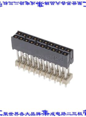 IPT1-110-06-L-D 针座连接器20POS接头2排2.54mm公形插针通孔直针