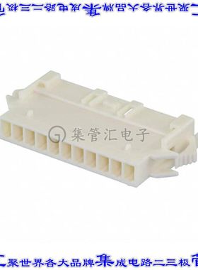 1-1969591-1 矩形连接器外壳11POS插座2.5mm公形引脚天然色面板安