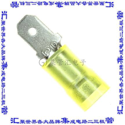 DNF10-250M-D 快速连接器端子公头6.35mm压接10-12AWG