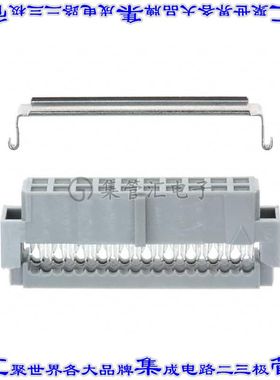 152220-0113GB 矩形连接器20POS插座2排2mm母插口灰色IDC镀金自由