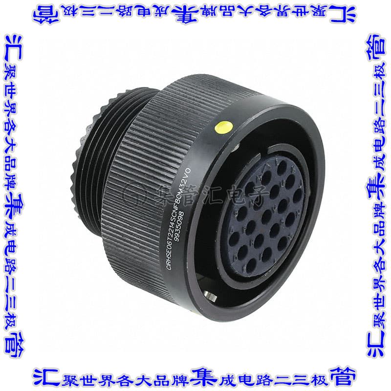 CIRHSE06T2214SCNF80M32V0 圆形连接器19POS插头外壳用于母插口黑