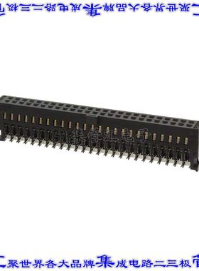 XG5M-5035-N 矩形连接器50POS插口2排2.54mm母插口黑色IDC镀金自