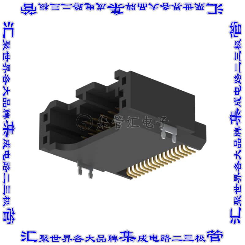 IMSA-13065B-2-16Y901 针座连接器16POS接头2排2mm公形插针表贴SM