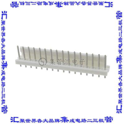 1-640388-6 针座连接器16POS接头3.96mm公形插针通孔直针锡