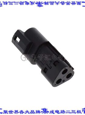IT04-3P-004-N 矩形连接器外壳3POS插座2排公形引脚黑色自由悬挂