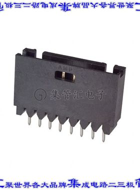 5-103414-6 针座连接器8POS接头2.54mm公形插针通孔直针镀金