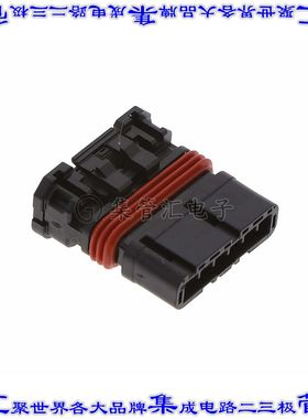 MX80A06SZ1A 矩形连接器外壳6POS插头2.54mm母形插口黑色自由悬挂