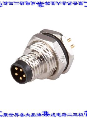 CDM806-08A-MP-F011-67 圆形连接器8POS插头公引脚焊接镀金面板安