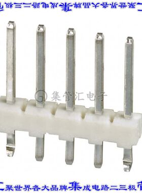 3-644695-5 针座连接器5POS接头2.54mm公形插针通孔直针锡