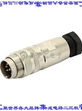 C091 31H008 201 2 圆形连接器8POS插头公引脚焊杯镀金自由悬挂