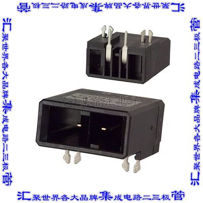 1-179276-2 针座连接器2POS接头5.08mm公形插针通孔直角镀金