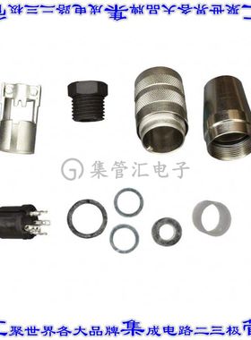 C09131D0041002U 圆形连接器4POS插头母插口焊杯银自由悬挂