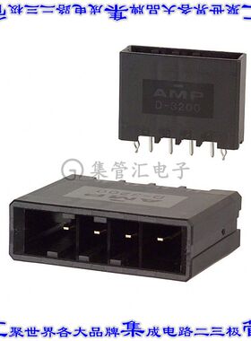 2-917338-2 针座连接器4POS接头5.08mm公形插针通孔直针镀金
