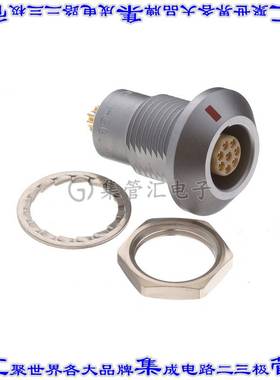 HGG.1B.308.CLLPV 圆形连接器8POS插座母插口焊杯镀金面板安装